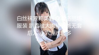 白丝袜萝莉美眉 穿着洛丽塔服装 趴着被大肉棒爸爸无套后入 小穴淫水超多