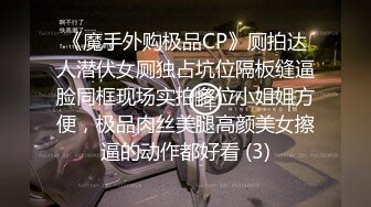 《魔手外购极品CP》厕拍达人潜伏女厕独占坑位隔板缝逼脸同框现场实拍多位小姐姐方便，极品肉丝美腿高颜美女擦逼的动作都好看 (3)